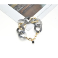 2020 2021 custom cheap gold plated plastic and acrylic hand chain jewelry stylish cuban link bracelet